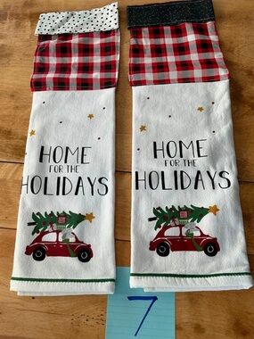 Handmade Christmas Hanging Kitchen Towel Set